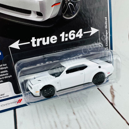 AUTO WORLD 1/64 2018 Dodge Challenger Hellcat White Knuckle 849398049495
