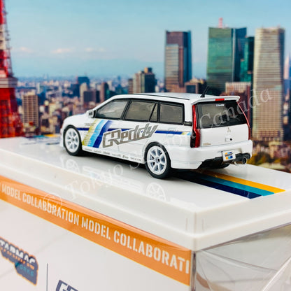 Tarmac Works 1/64 Mitsubishi Lancer Evolution Wagon GReddy "2021 Tokyo Auto Salon Special" T64-042-GDY