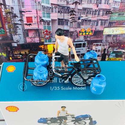 TINY 微影 1/35 Shell Bottled LPG Bicycle 香港石油氣單車 ATC35014
