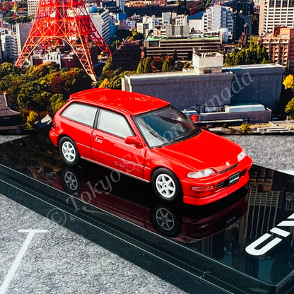 HOBBY JAPAN 1/64 Honda CIVIC (EF9) SiR Ⅱ Customized Version Red HJ641031CR