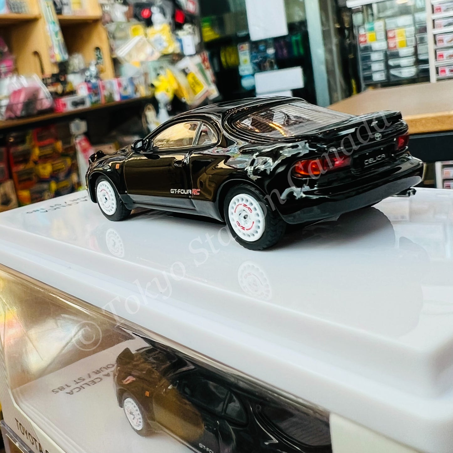 POP RACE 1/64 Toyota Celica GT-Four ST185 Black PR64-185-BLK