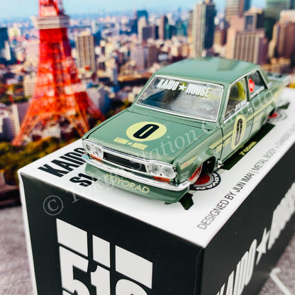 KaidoHouse x MiniGT 1/64 Datsun 510 Pro Street OG Green LHD KHMG001