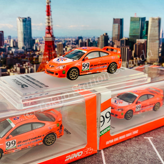 INNO64 1/64 Honda Integra Type-R DC5 #99 AUTOBACS JAPAN ONE MAKE RACE 2002 IN64-DC5-AB