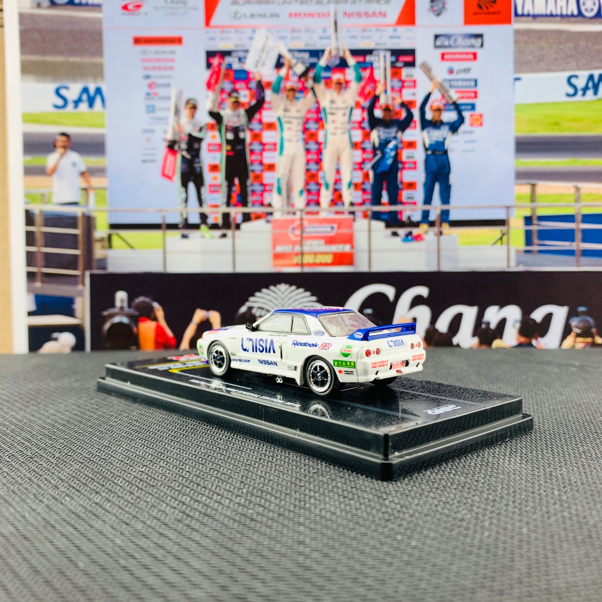 INNO64 1/64 Macau Grand Prix Special Edition Nissan Skyline GTR R32 #1 Macua Guia Race 1991 - M.Hasemi IN64-MGP19-R3201