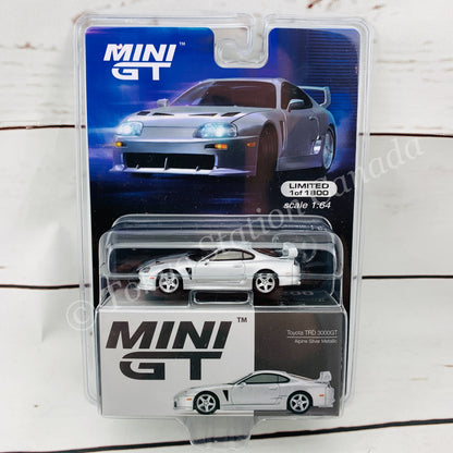 MINI GT 1/64 Toyota TRD 3000GT Alpine Silver Metallic LHD MGT00200-MJ