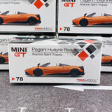 MINI GT 1/64 Pagani Huayra Roadster Arancio Saint Tropez RHD MGT00078-R