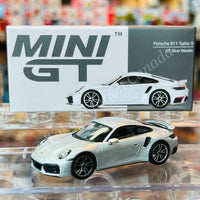 MINI GT 1/64 Porsche 911 Turbo S GT Silver Metallic RHD MGT00354-R