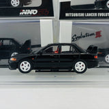 INNO64 Mitsubishi Lancer Evolution III with Extra Wheel Set IN64-EVO3-BLA