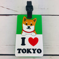 Shiba Inu Luggage Tag "I LOVE TOKYO" JW-272-131