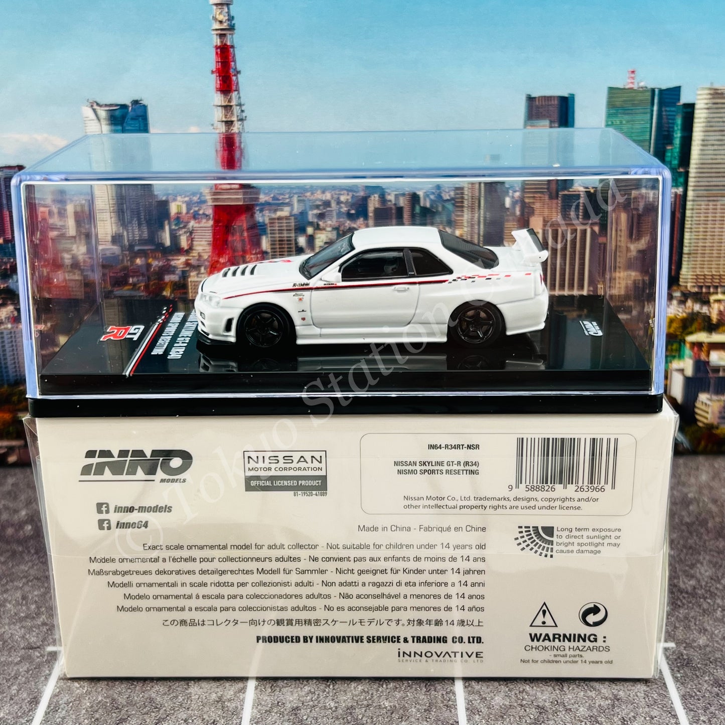 INNO64 1/64 NISSAN SKYLINE GT-R (R34) NISMO SPORTS RESETTING IN64-R34RT-NSR