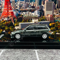 HOBBY JAPAN 1/64 Honda CIVIC (EF9) SiR Ⅱ Customized Version Gray Metallic HJ641031CGM