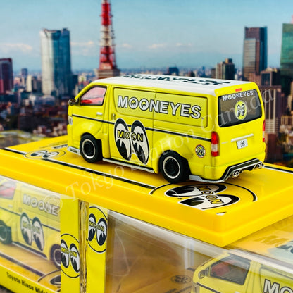 Tarmac Works 1/64 COLLAB64 Toyota Hiace Widebody Mooneyes *** Collaboration with Mooneyes *** T64-038-ME