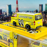 Tarmac Works 1/64 COLLAB64 Toyota Hiace Widebody Mooneyes *** Collaboration with Mooneyes *** T64-038-ME