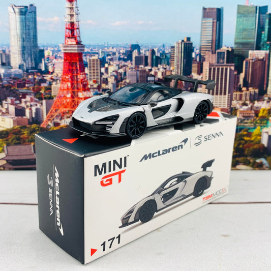 MINI GT 1/64 McLaren Senna Silver RHD MGT00171-R