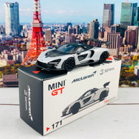 MINI GT 1/64 McLaren Senna Silver RHD MGT00171-R