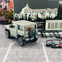 BM CREATIONS JUNIOR 1/64 Suzuki Jimny SIERRA JB74 with Accessory Pack Matt Grey LHD 64B0035
