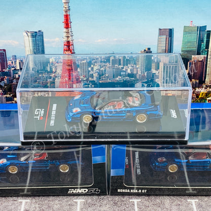 INNO64 1/64 HONDA NSX-R GT (NA2) Blue Chrome W/ Extra Wheels IN64-NSXGT-BLUCH