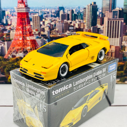Tomica Premium 15 Lamborghini Diablo (Yellow)