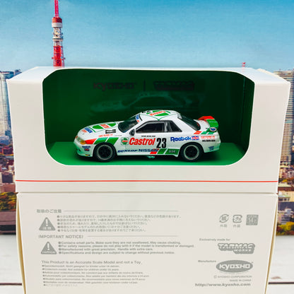 Tarmac Works x Kyosho Collaboration Model 1/64 Nissan Skyline GTR R32 Macau Guia Race 1990 Winner Masahiro Hasemi T64K-001-90MGP