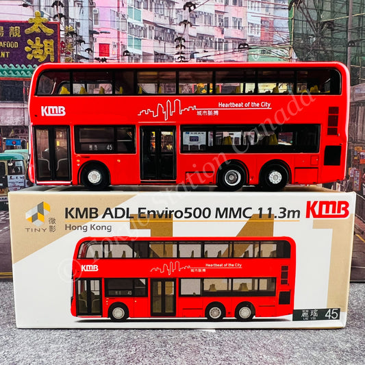 TINY 微影 141 KMB ADL Enviro500 MMC 11.3m (LAI YIU 45  麗瑤) KMB2021053