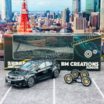 BM CREATIONS JUNIOR 1/64 Subaru 2009 Impreza WRX  BLACK Limited Edition 64B0113