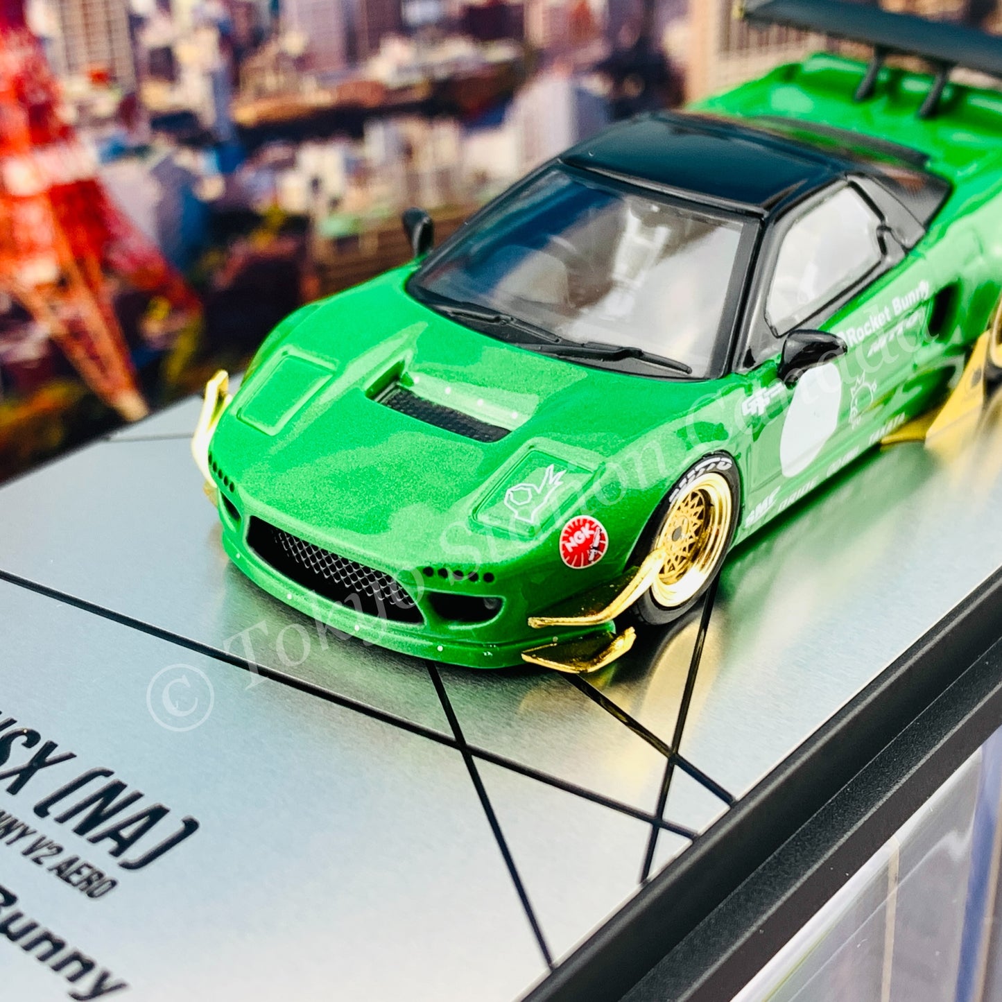 INNO64 1/64 NSX NA1 PANDEM ROCKET BUNNY Green Metallic IN64-NSXP-GRE