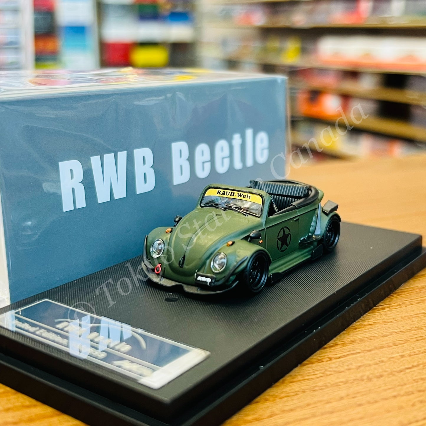 HKM 1/64 RWB Beetle Matt Green