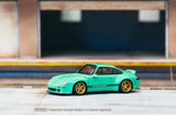 TARMAC WORKS HOBBY64 1/64 Gunther Werks 993 Green With Special Packaging Box T64-TL054-GR