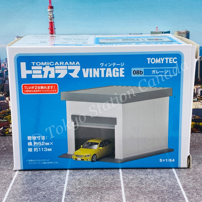 Tomytec 1/64 Tomicarama Vintage 08b Garage WHITE