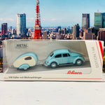 Schuco1/64 VW Beetle with Caravan (Kafer mit Wohnanhanger) 452022500