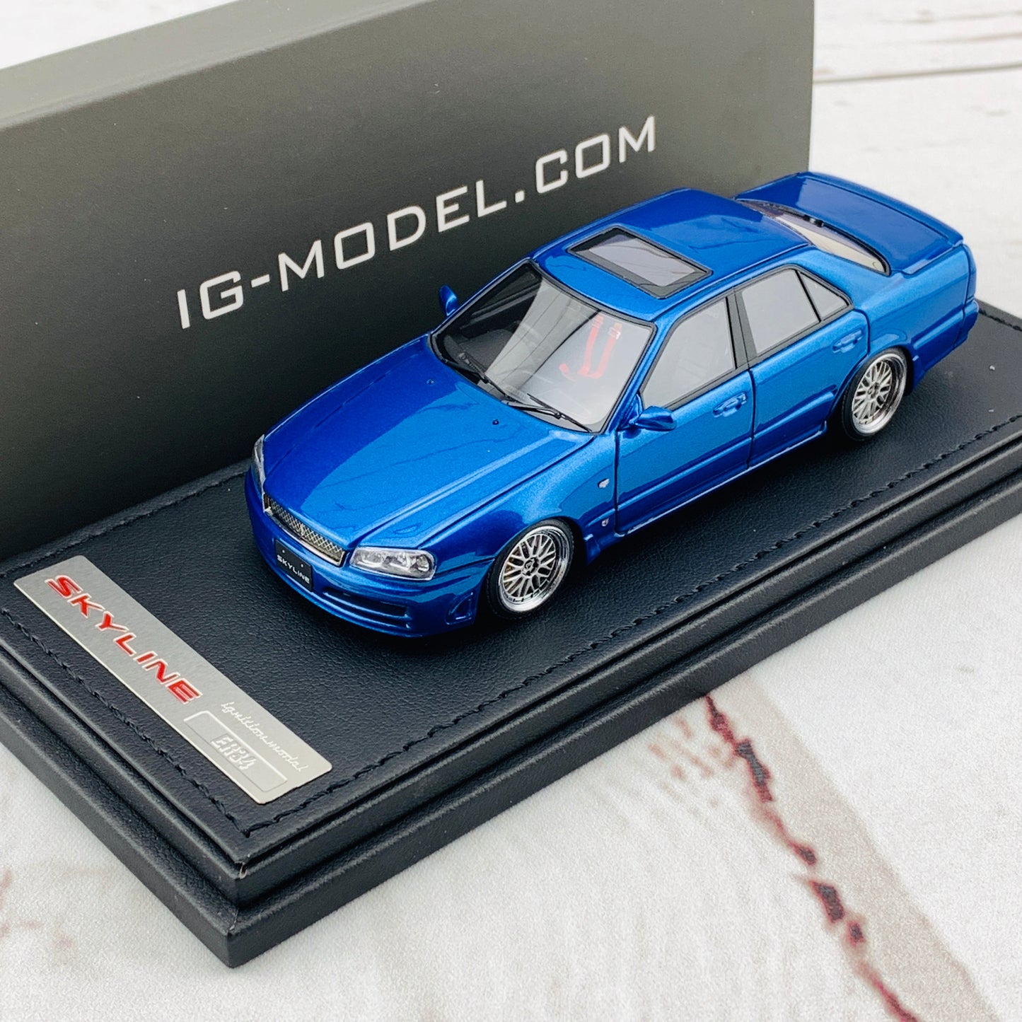 Ignition Model 1/43 Nissan Skyline 25GT Turbo ER34 Blue Metallic IG1612