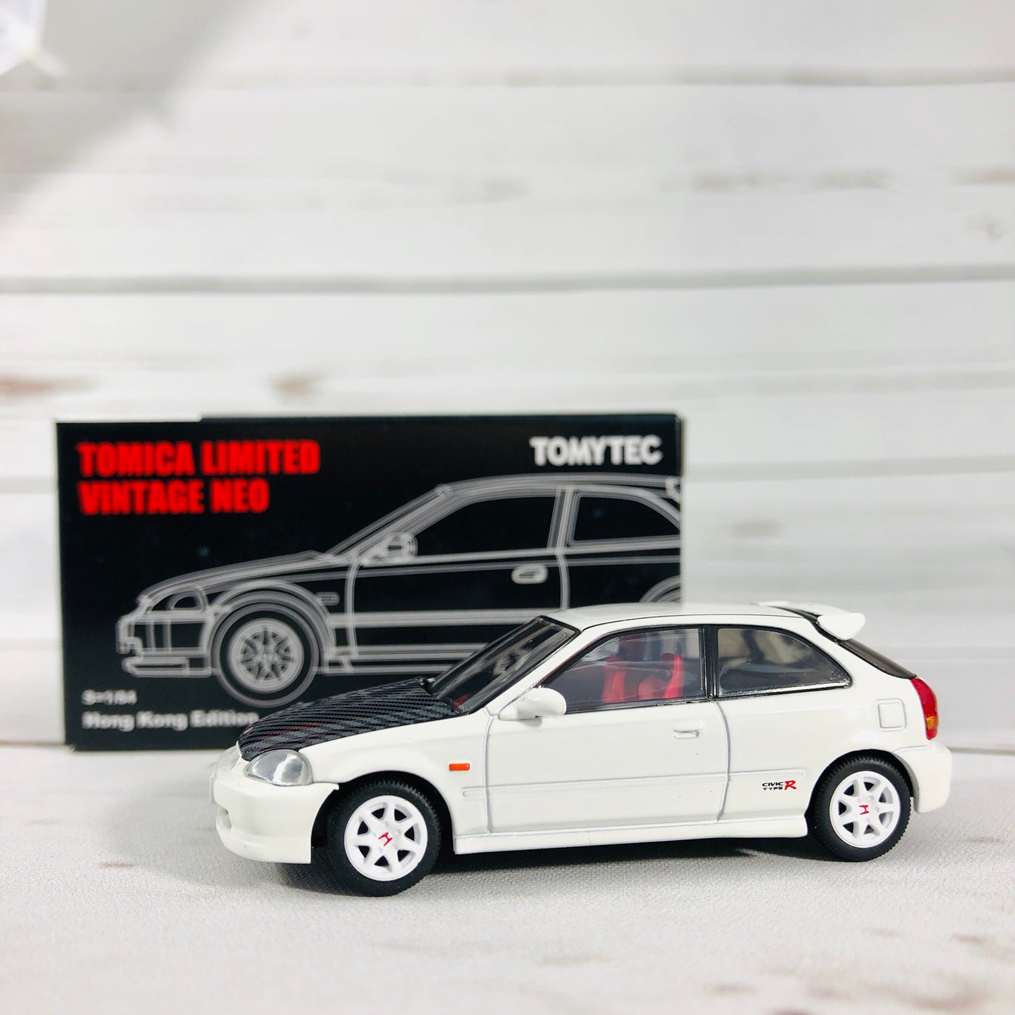 Tomica Limited Vintage Tomytec Hong Kong Edition Honda Civic Type R White