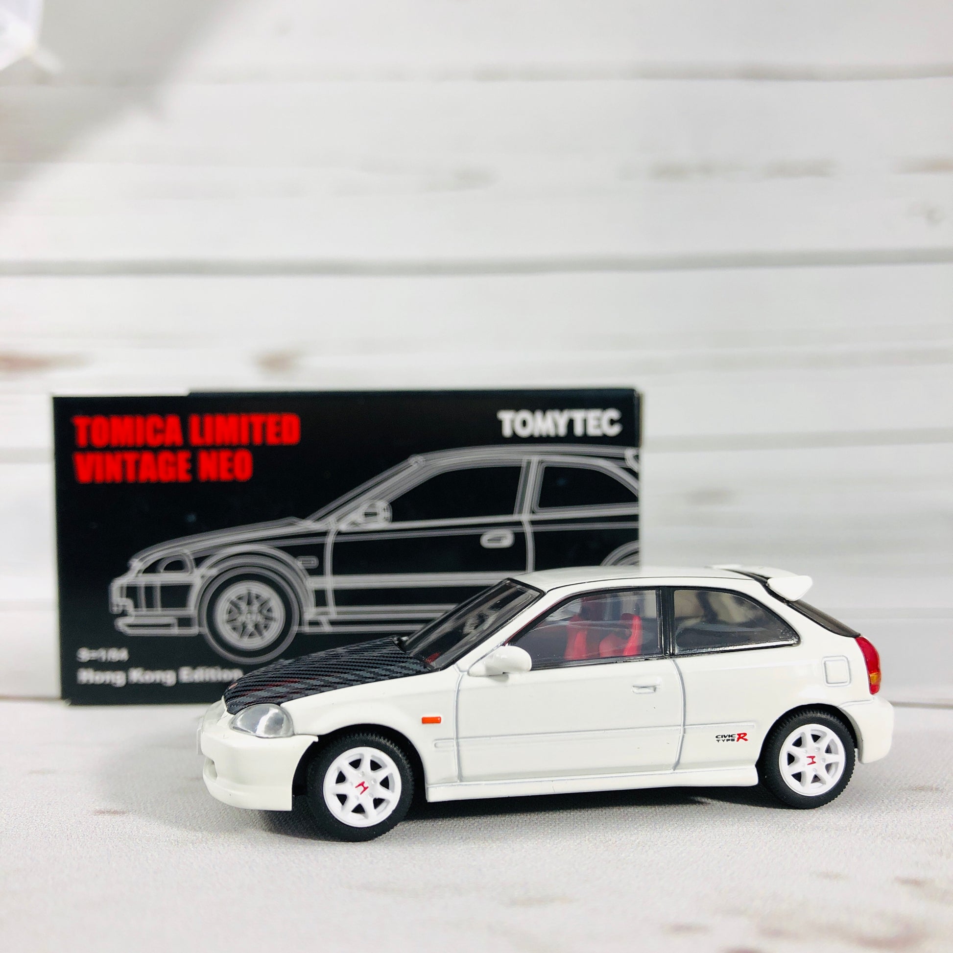 Tomica Limited Vintage Tomytec Hong Kong Edition Honda Civic Type R White