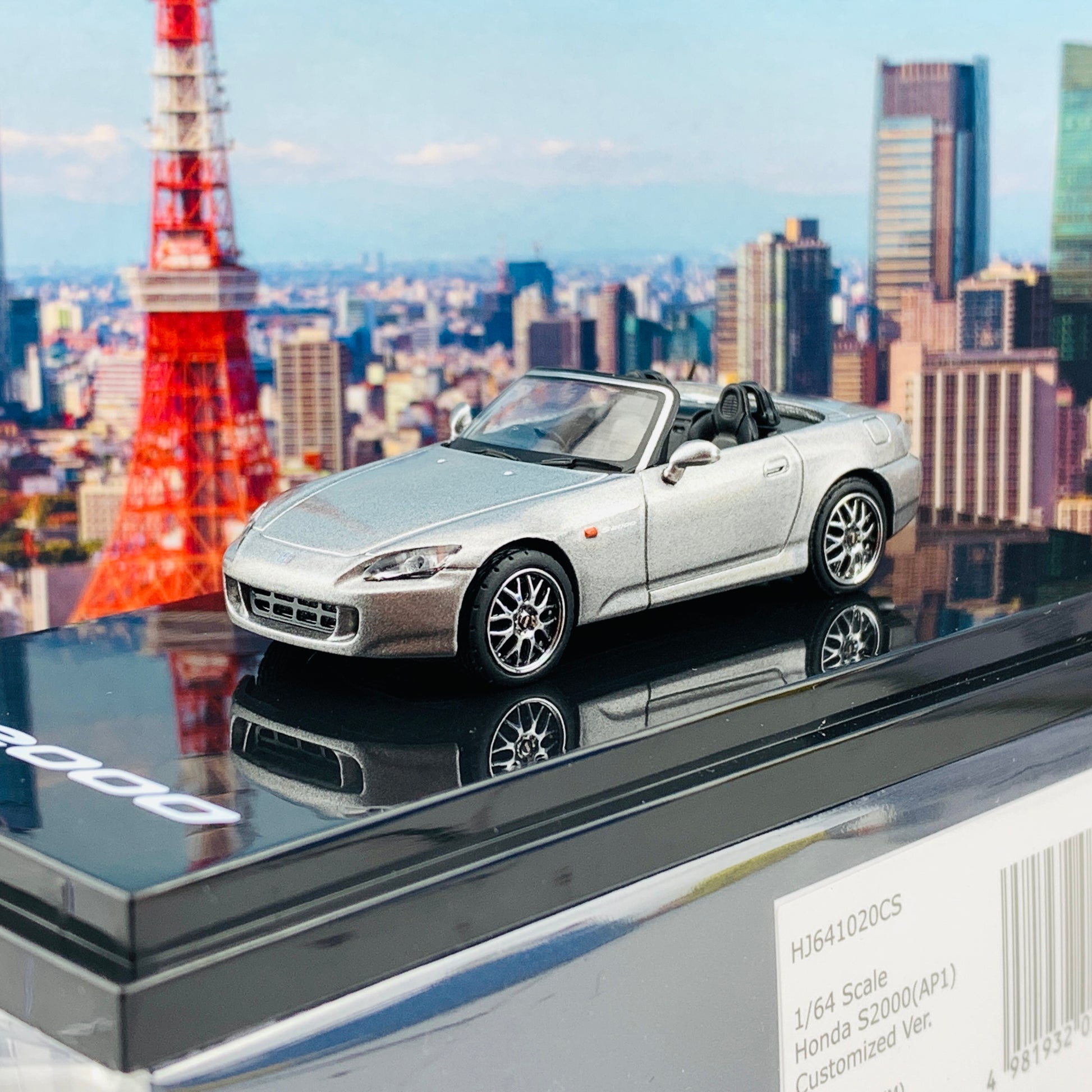 HOBBY JAPAN 1/64 Honda S2000 AP1 Type 200 Customized Version Silver HJ641020CS
