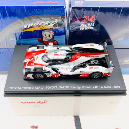 Sparky 1/64 TOYOTA TS050 HYBRID NO.8 TOYOTA GAZOO RACING WINNER 24H LE MANS 2018 S. BUEMI - K. NAKAJIMA - F. ALONSO Y133