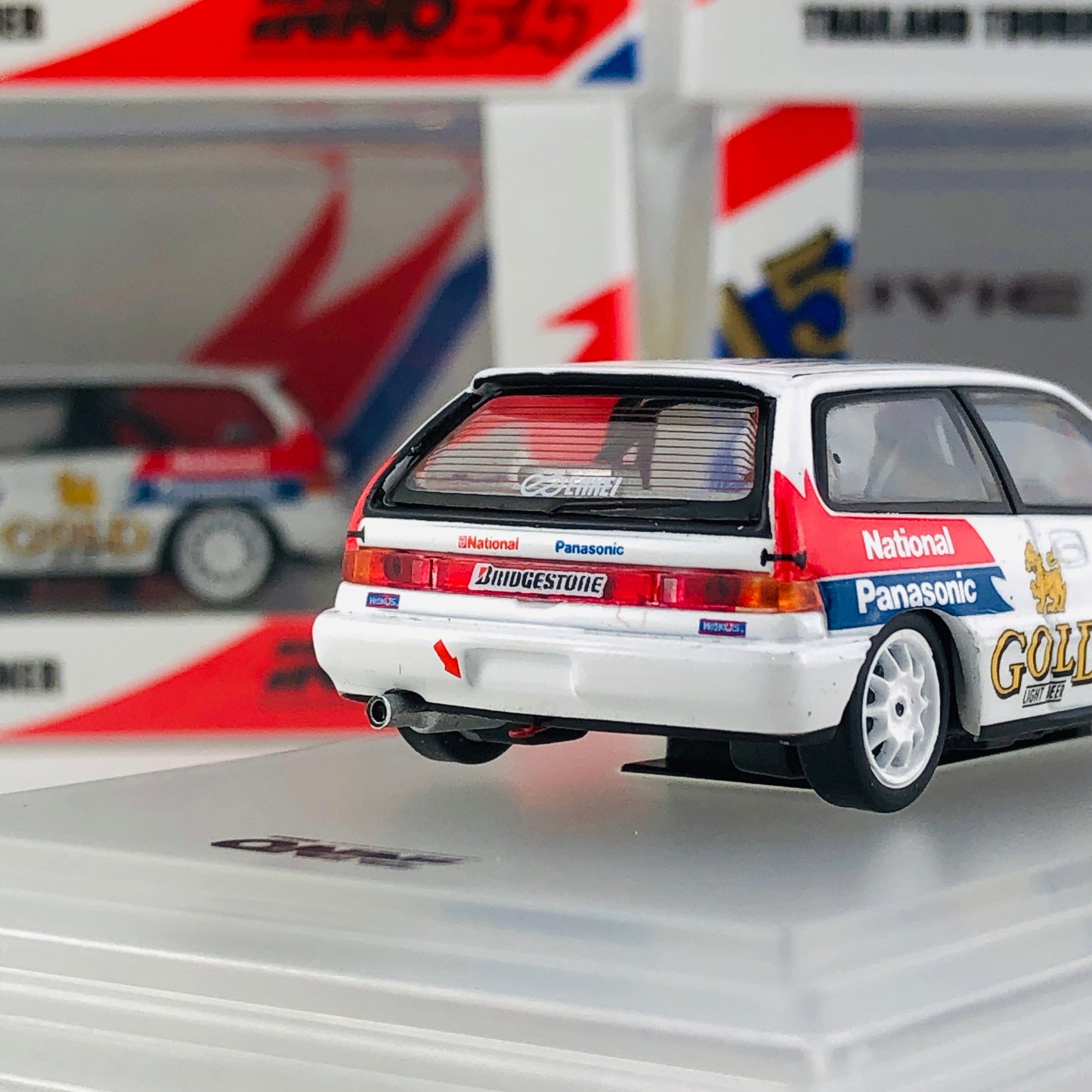 INNO64 Honda Civic EF9 #15 "Singha National Panasonic" Thailand Touring Car Championship 1992 Winner Thailand Special Edition IN64-EF9-TTCC92