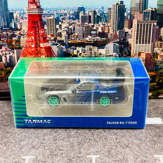 CHASE CAR TARMAC WORKS GLOBAL64 1/64 FALKEN RX-7 FD3S T64G-TL022-FA