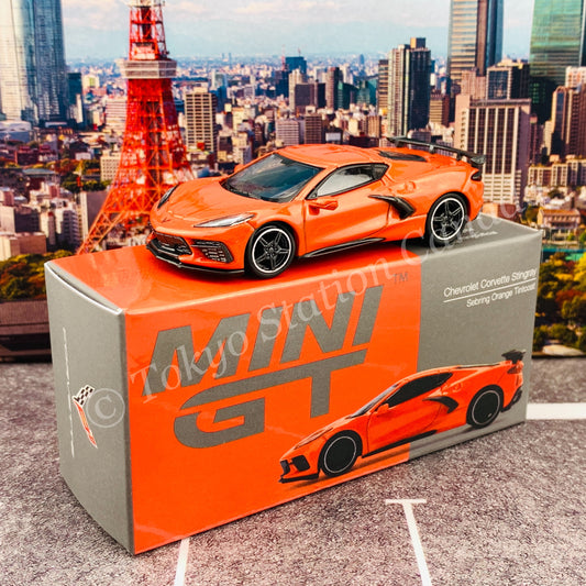 MINI GT 1/64 Chevrolet Corvette Stingray 2020 Sebring Orange Tintcoat LHD MGT00227-L