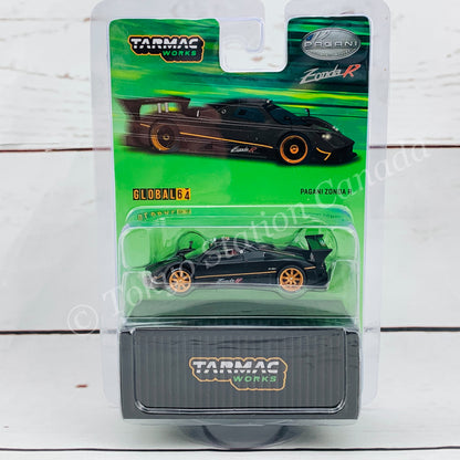 Tarmac Works 1/64 Global64 Pagani Zonda R Matt Black T64G-TL015-MB