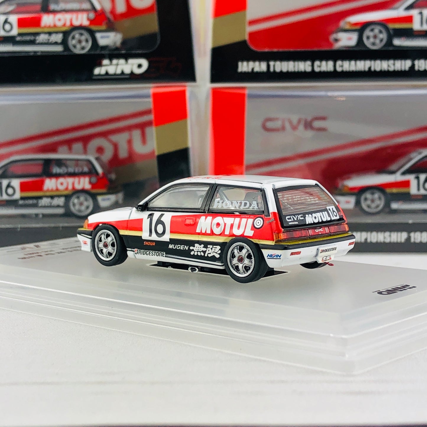 INNO64 HONDA CIVIC Si E-AT Gr.A #16 Mugen Motul - JTC 1987 IN64-EAT-MOT87