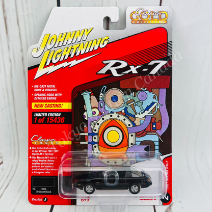 JOHNNY LIGHTNING 1/64 Classic GOLD COLLECTION 1981 Mazda RX-7 Brilliant Black 849398051672