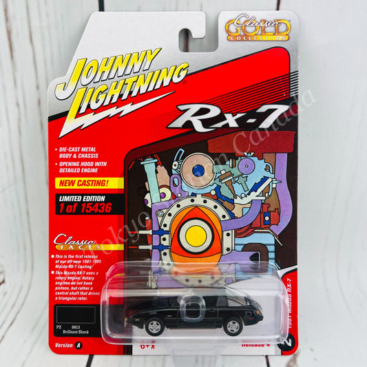 JOHNNY LIGHTNING 1/64 Classic GOLD COLLECTION 1981 Mazda RX-7 Brilliant Black 849398051672