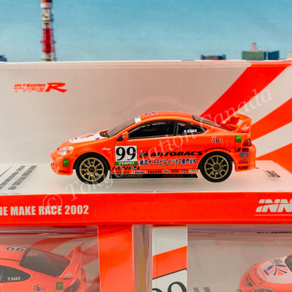 INNO64 1/64 Honda Integra Type-R DC5 #99 AUTOBACS JAPAN ONE MAKE RACE 2002 IN64-DC5-AB