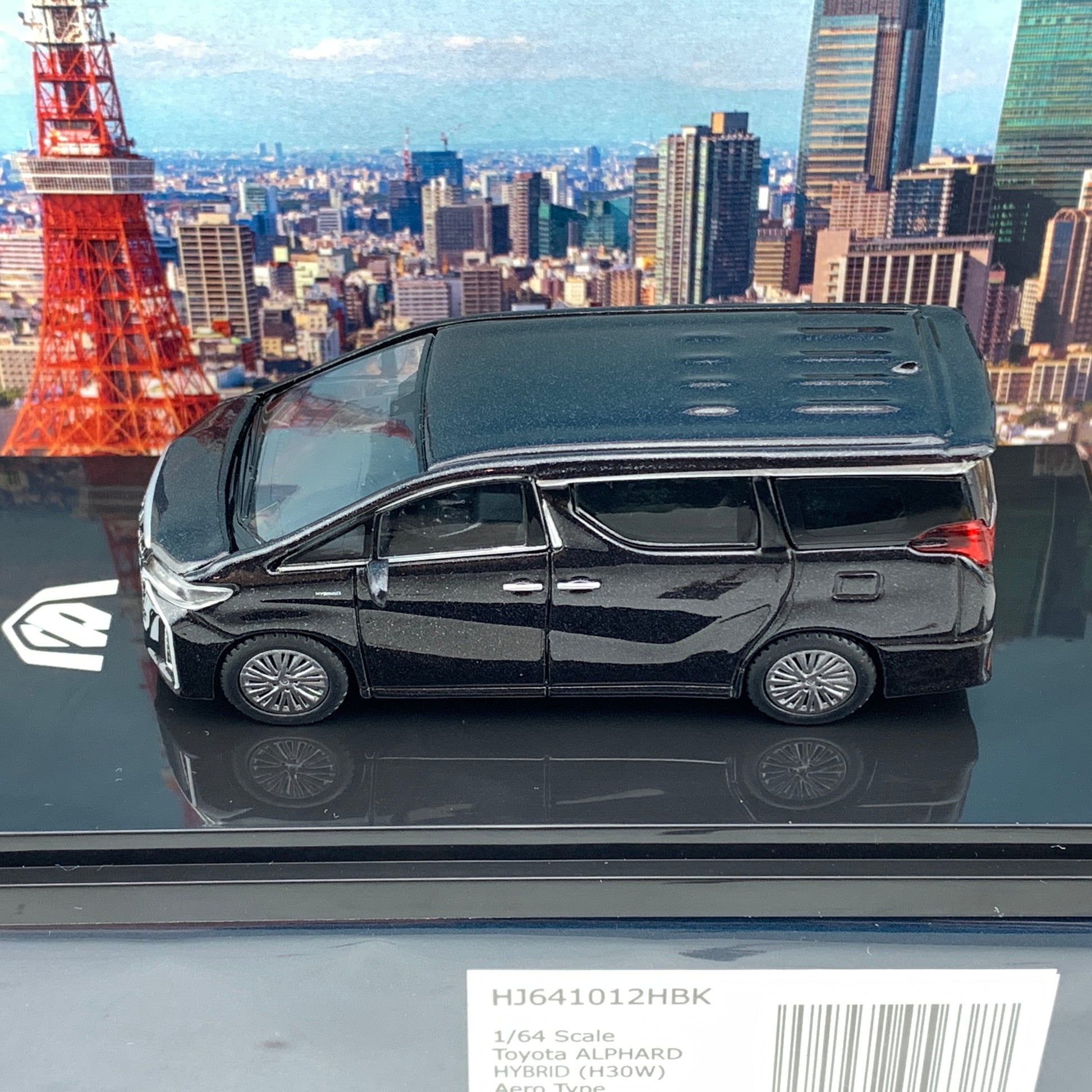 HOBBY JAPAN 1/64 Toyota ALPHARD HYBRID (H30W) AERO TYPE Sparkling Black HJ641012HBK