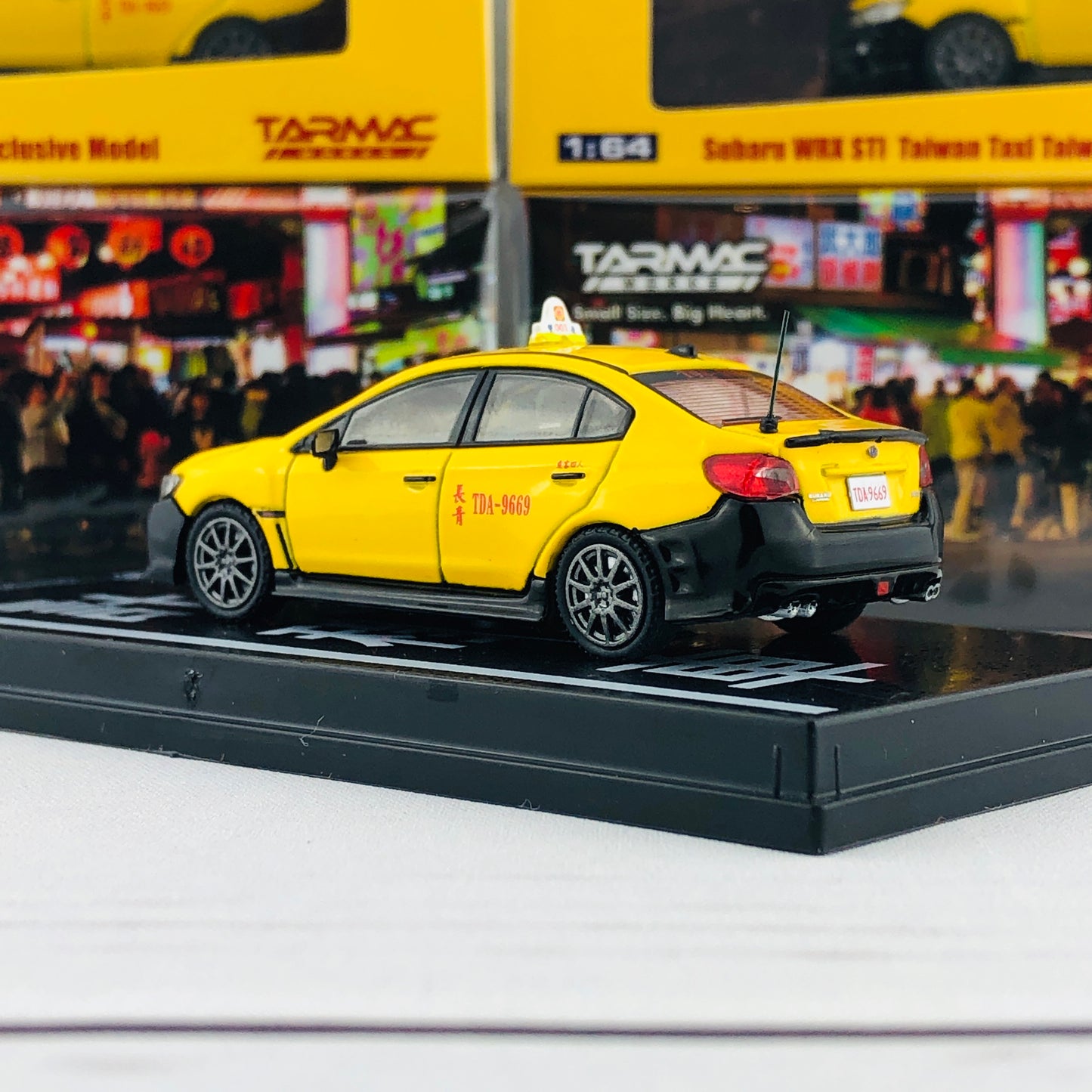 Tarmac Works 1/64 Subaru WRX STI Taiwan Taxi Limited to 1296 pcs T64-016-TA