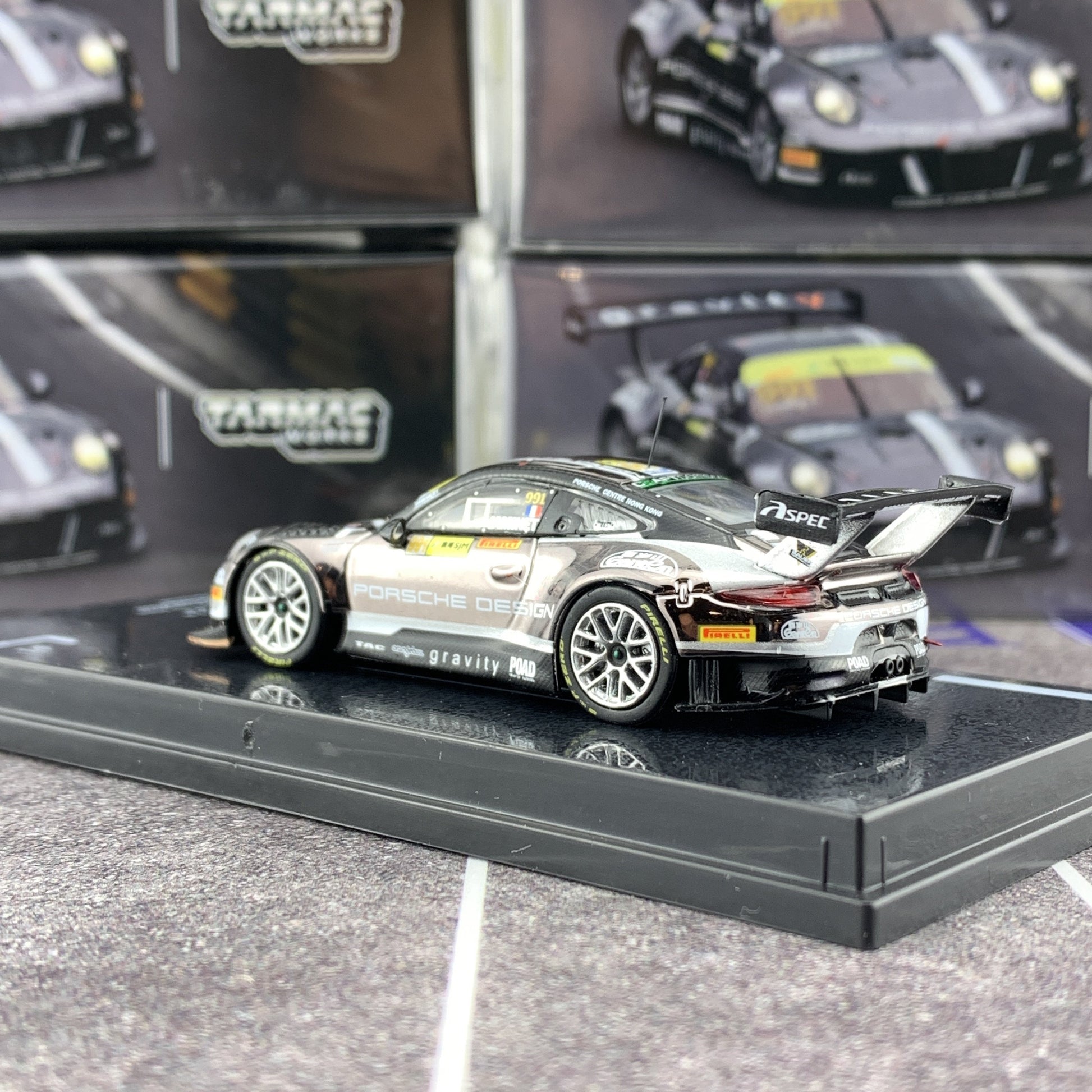 Tarmac Works 1/64 Porsche 911 GT3 R Macau GT Cup - FIA GT World Cup 2018  Mathieu Jaminet T64-032-18MGP991