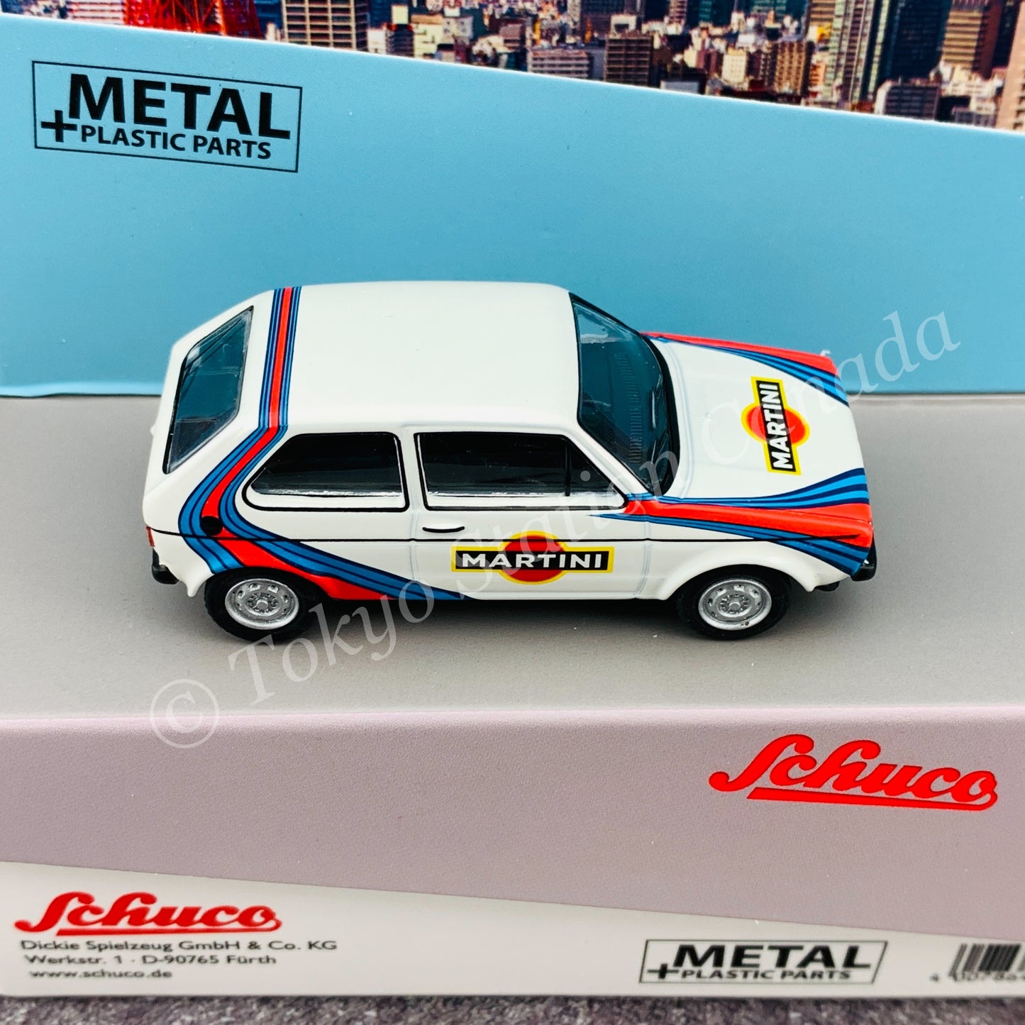 Schuco 1/64 VW Golf I Martini White Toyeast Ltd. Exclusive 452021400
