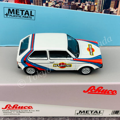 Schuco 1/64 VW Golf I Martini White Toyeast Ltd. Exclusive 452021400