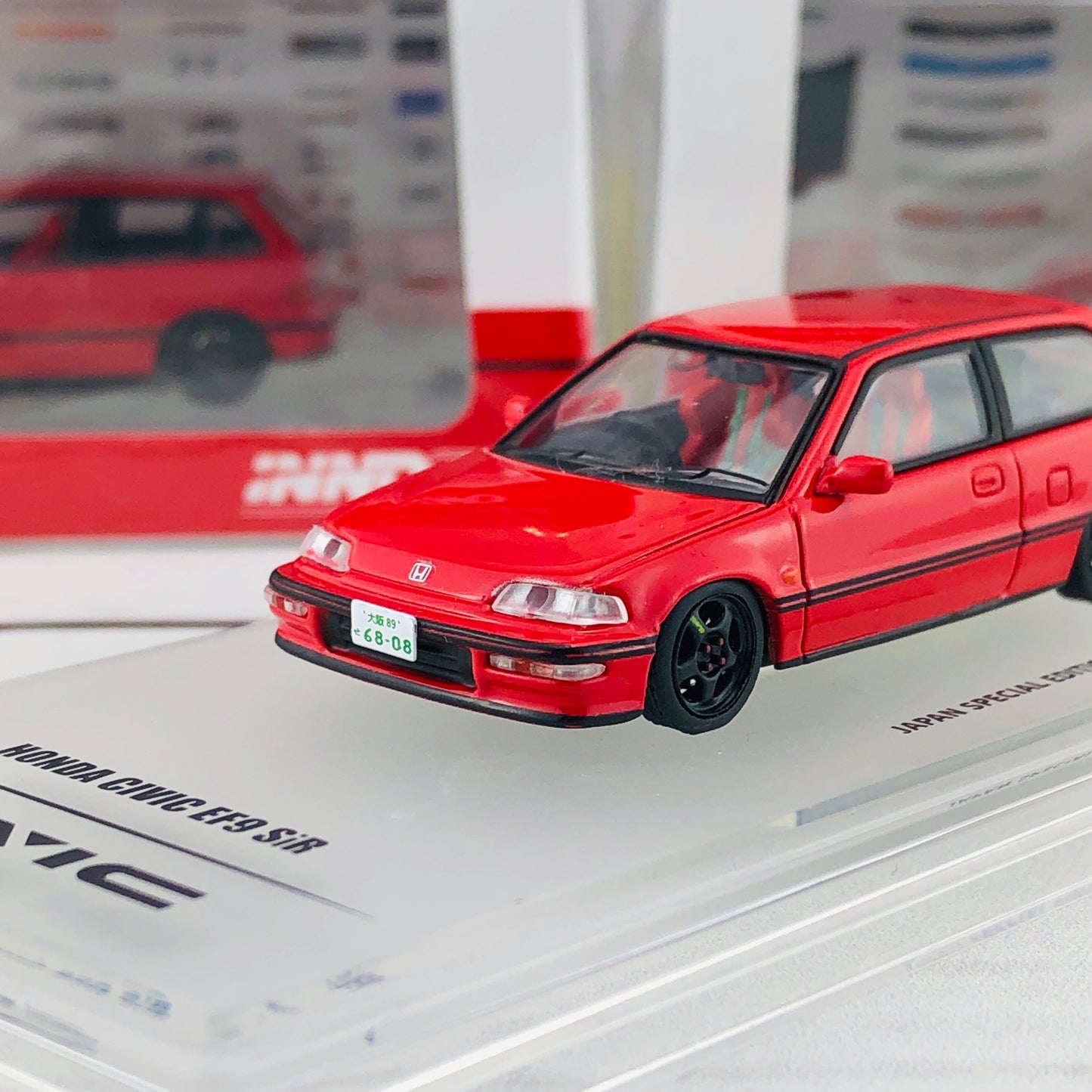 INNO64 HONDA CIVIC EF9 SiR Japan Special Edition IN64-EF9-REDJS