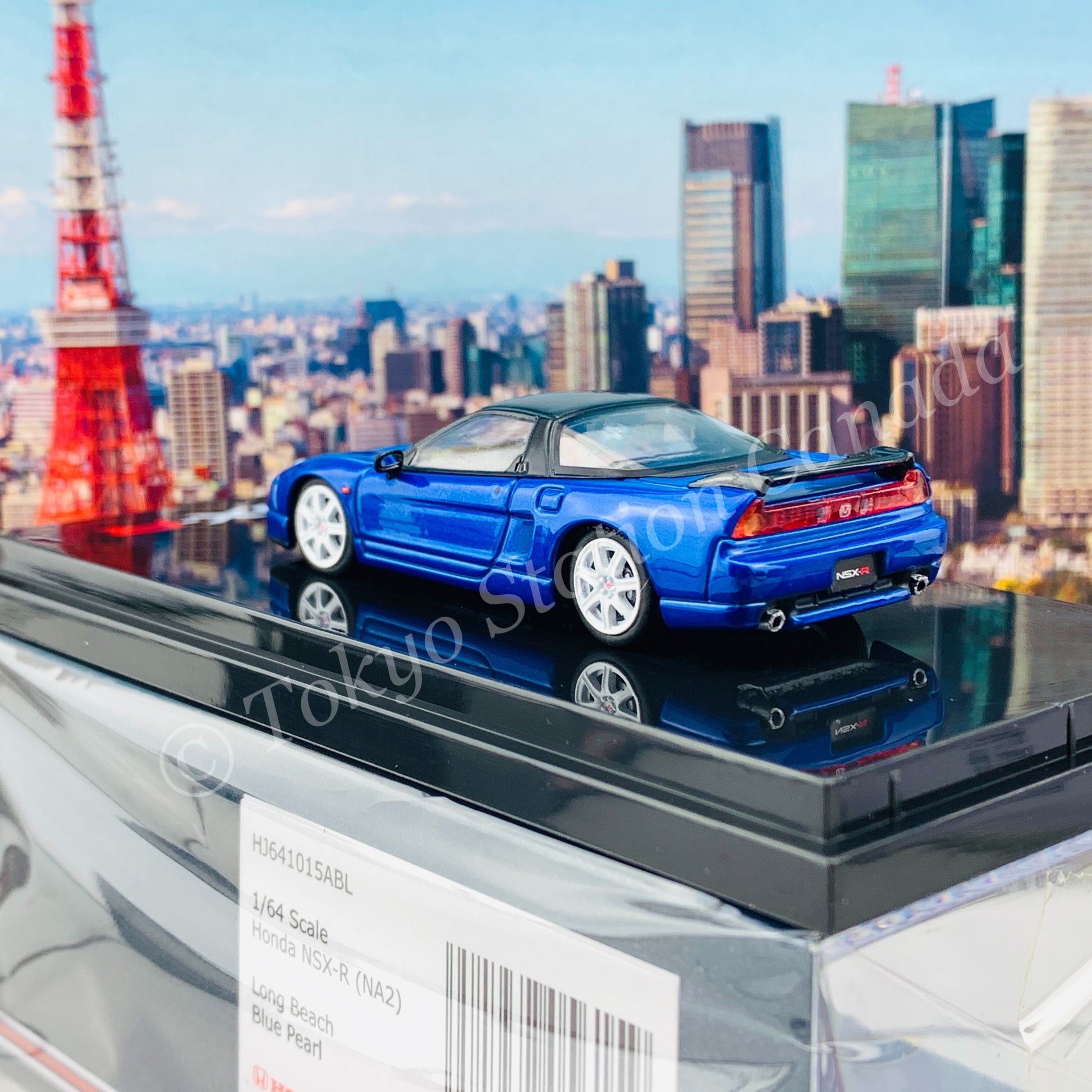HOBBY JAPAN 1/64 Honda NSX-R (NA2) Long Beach Blue Pearl HJ641015ABL
